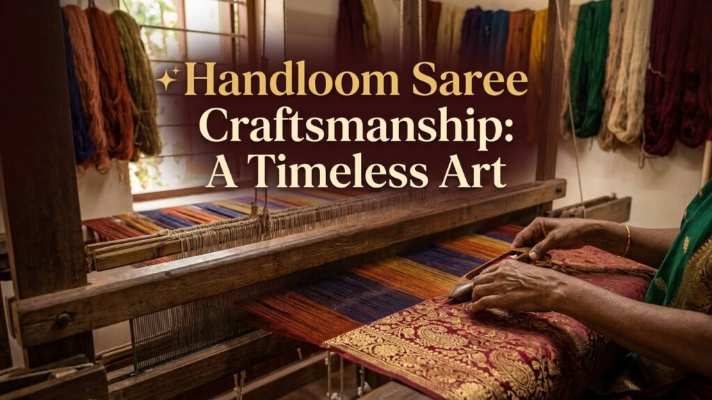 Handloom Saree Craftsmanship: A Timeless Art Handloom Sarees Craftsmanship 2 1024x576